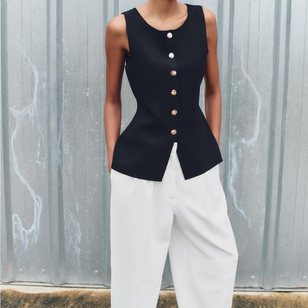 Zara Black Top Size L